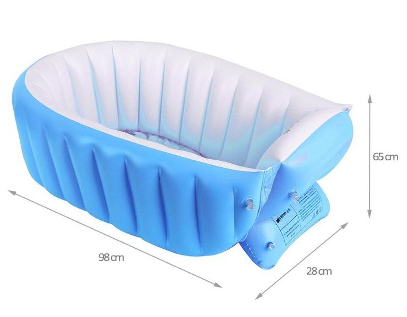 Baby bad børn badekar bærbar oppustelig sikkerhed fortykkelse vaskeskål baby bad til nyfødt holde varm swimmingpool