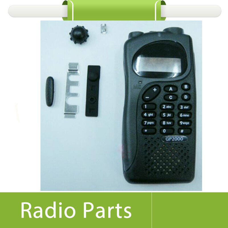 Lot de 2 pièces de walkie-talkie Radio GP2000, boîtier noir