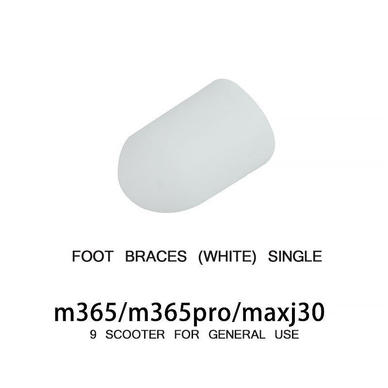 Electric Scooter Bracket Silicone Pedal Durable Silicone Bracket Scooter Bracket Foot Support Scooter With Silicone Cover: White