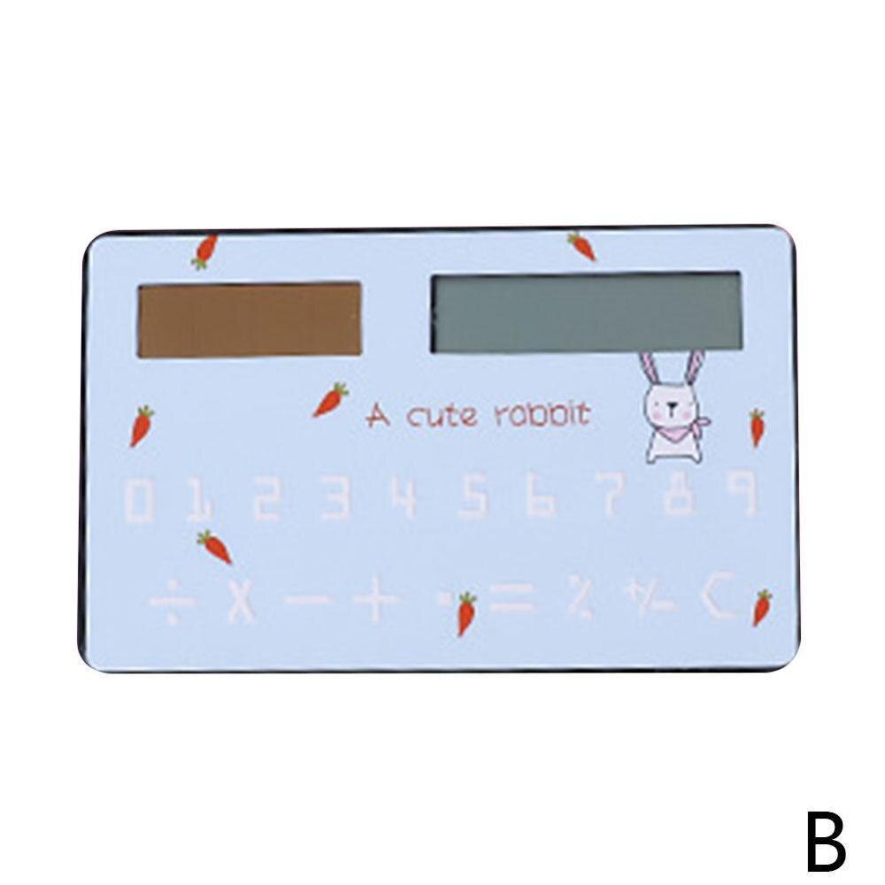 Calculadora de energía Solar de 8 dígitos con cálculo aritmético táctil portátil útiles para exámenes para estudiantes calculadora Sc X1X4: B