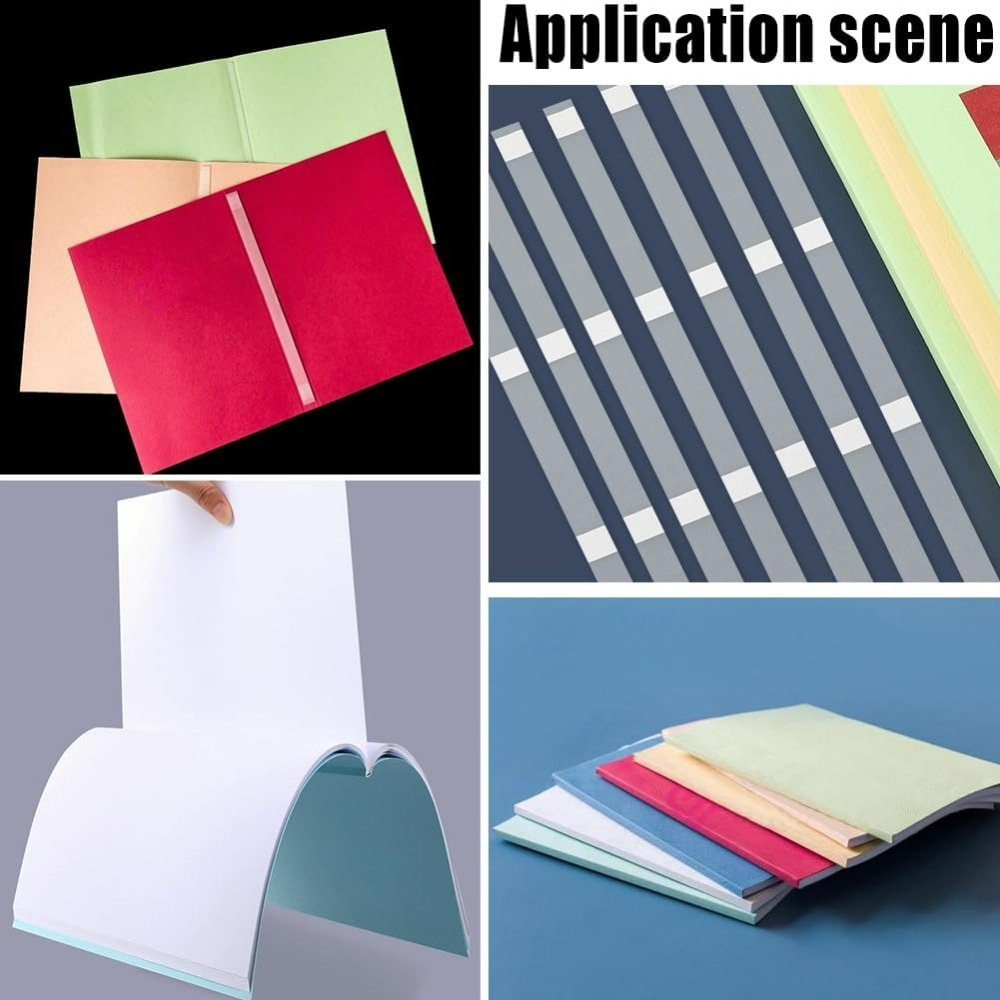 70 st breda termiska limremsor för bokreparation bokbindningsnätbaksida eva smältlim trepunktspositionering kontor