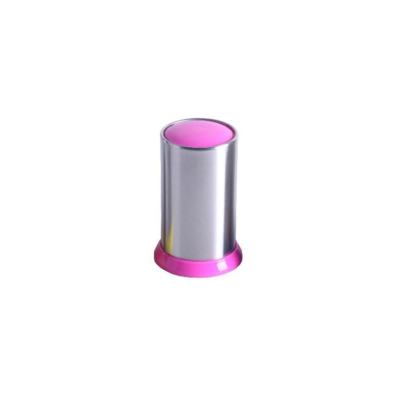 Rvs Mress Tandenstoker Houder Secret Stash Cure Dent Tandenstoker Dispenser Automatische Wattenstaafje Organisator Decoratie: Pink