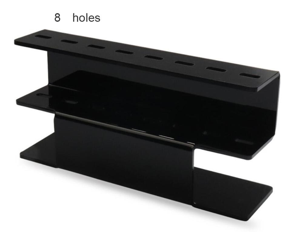 Acryl Pincet Stand Wimper Pincet Houder Wimper Tweezer Opslag Pincet Plank Houder: black 8 holes