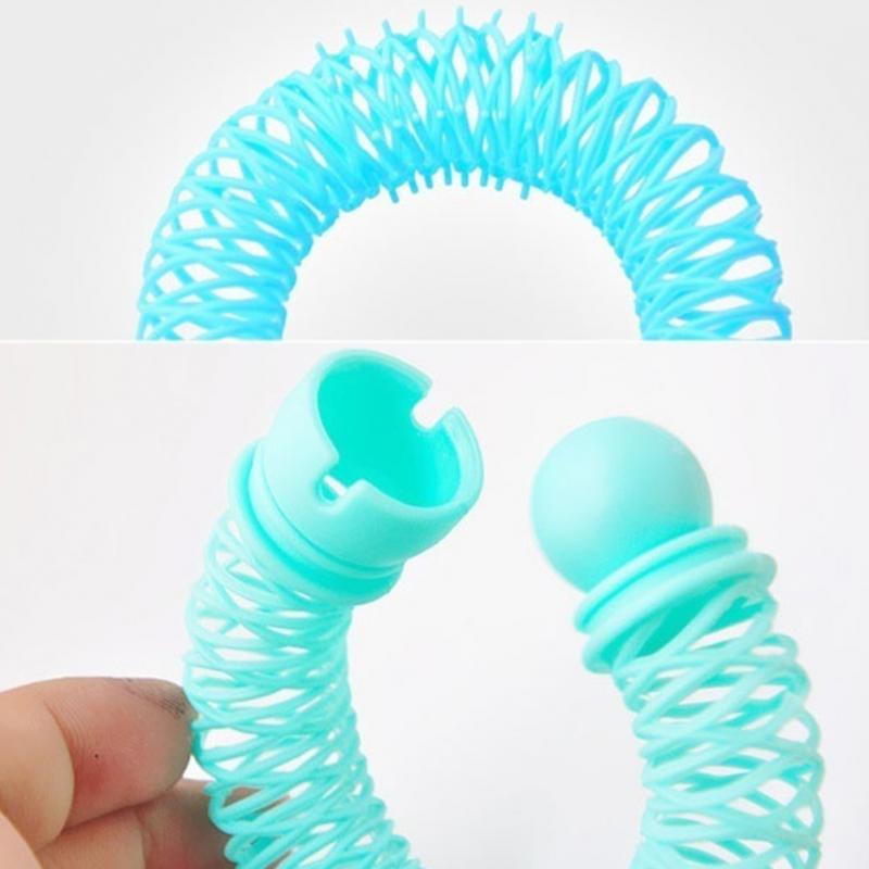 8 Teile/paket Tragbare Donuts Haar Locken Rolle Haar Styling Werkzeug Farben Nach Dem Zufall