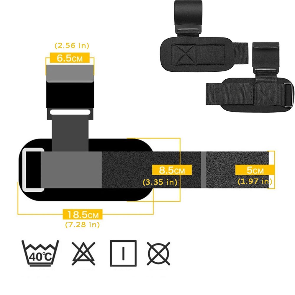 Ganci per sollevamento pesi cinturini da polso manubrio tiro-su potenza formazione presa manubri allenamento posteriore Bodybuild proteggi l&#39;attrezzatura per la pelle