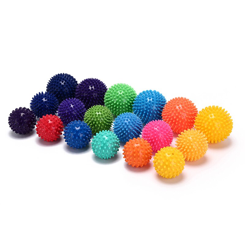 7/7.5/9cm fods spidse massagebold triggerpunkt sport fitness hånd fod smertelindring muskel afslapningsapparat unisex randomcolor
