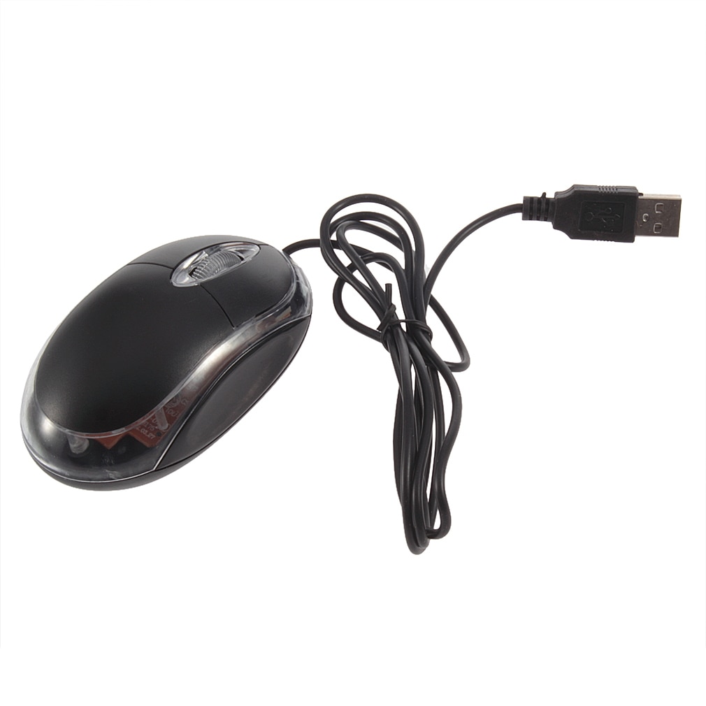 Ergonomic USB Wired Optical Maus Gaming Mouse Gamer LED For DELL ASUS Computer Laptop Black
