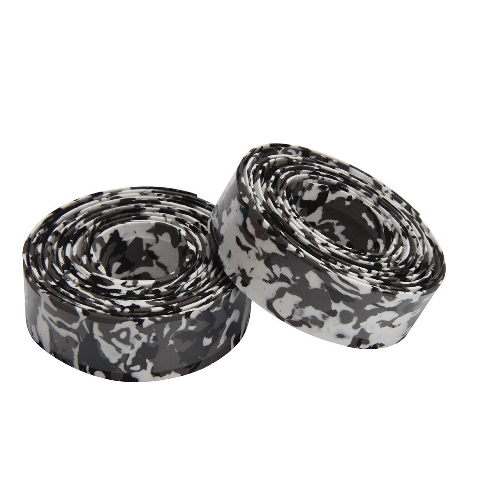 Road Bike Bicycle Handlebar Tape Camouflagebelt Cycling Handle Belt Cork Wrap with Bar Plugs non slip absorb sweat 911