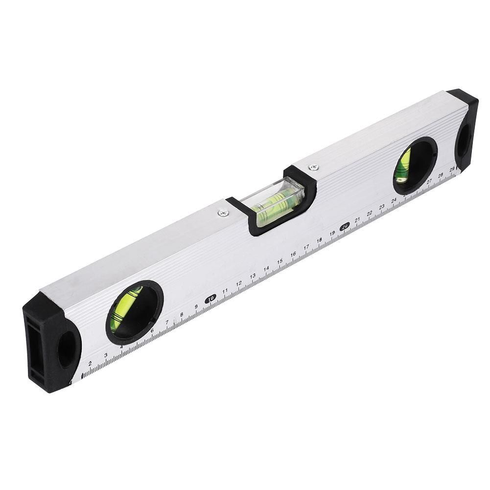 300mm Practical Sturdy Durable Spirit Level Measuring Ruler Horizontal Ruler Metalworking Student Engineering Tool