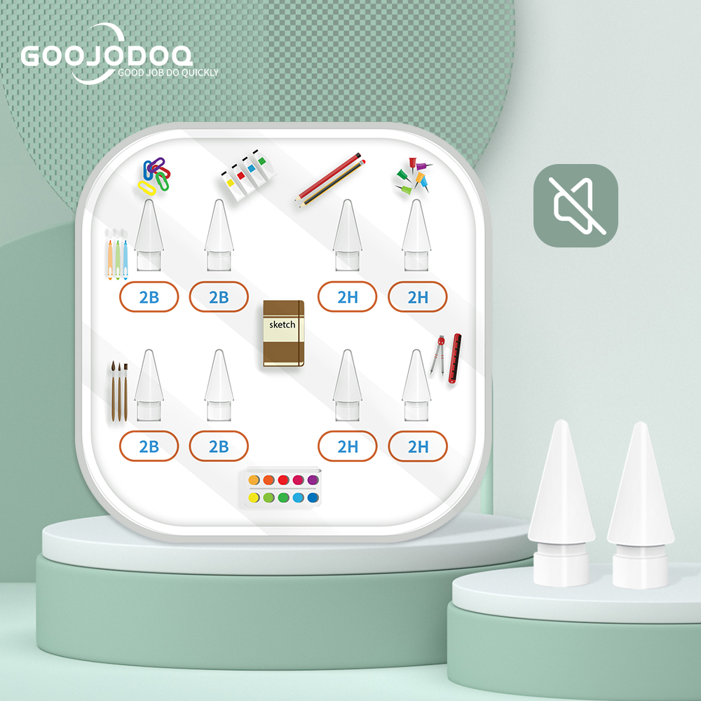 Tip for Apple Pencil Tip Nib for Apple Pencil 1st 2nd Generation Soft &amp; Hard Nib for iPad Pencil Tip Used for 4 Years: 8 pcs 2B