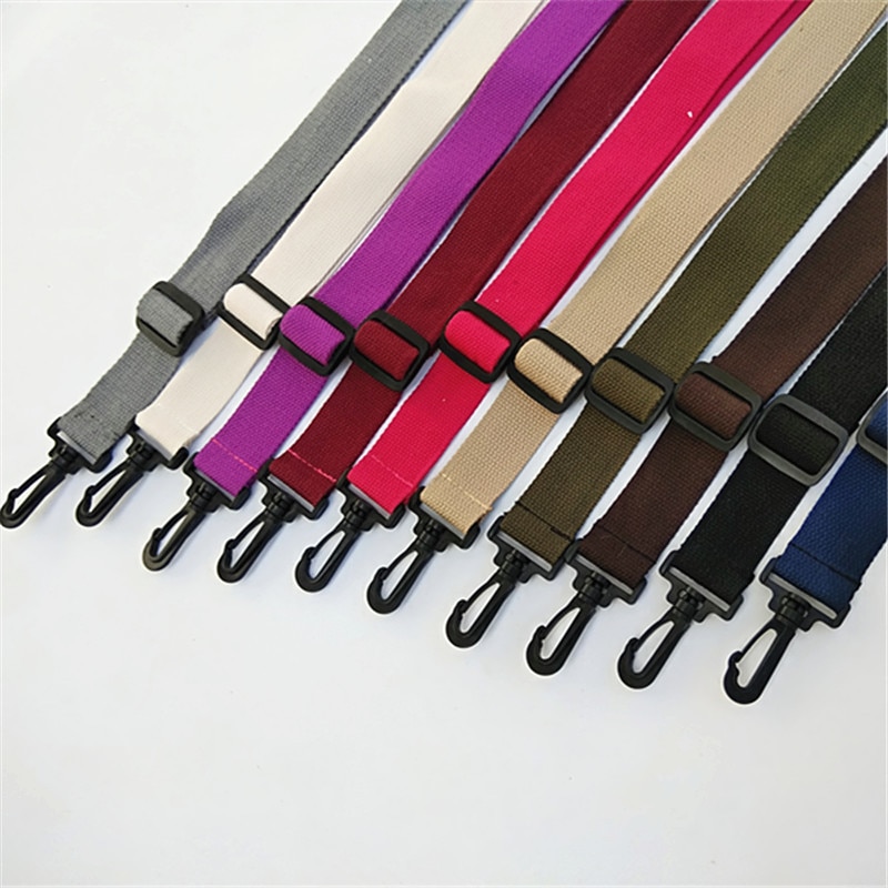 Hjkl bolsa de ombro de algodão, alça de substituição larga, para presente, de nylon, acessórios mensageiro feminino, tiras de presente