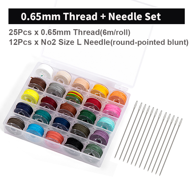 WUTA Leder-Nähgarn-einstellen, rund, gewachster Faden, 25-Farben-einstellen, Mini-Spulenfaden, handgefertigt, DIY, geflochtenes Seil, Armbandlinie: Gelb