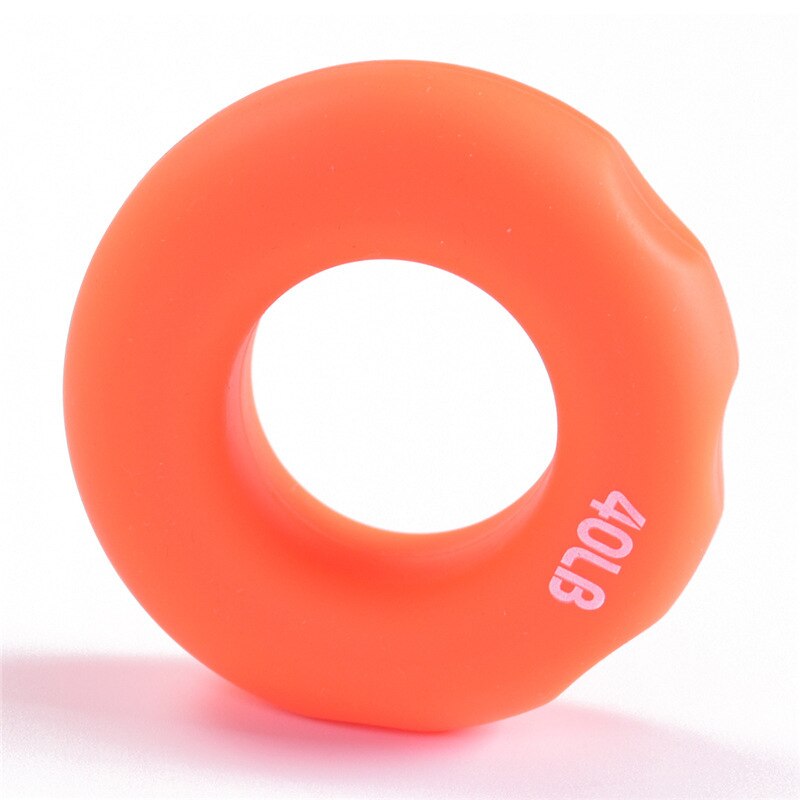 Kindergarten Children Spring Grip Circle Game Kids Circle Silicone Ring Young STUDENT'S Training Arm Power Rainbow Ring: Hand Circle Orange