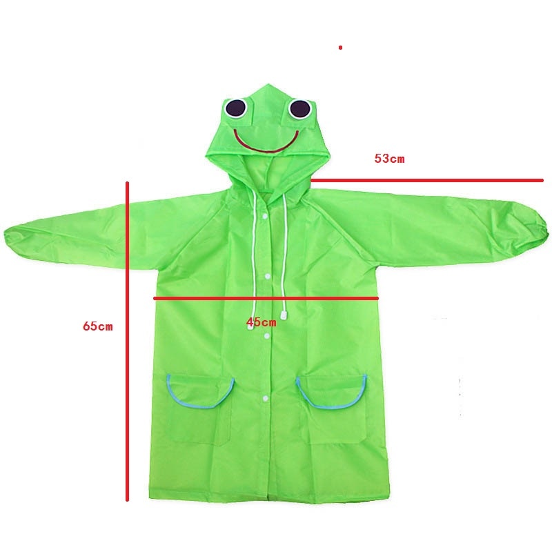 Tegneserie gutt jente regnfrakk låve regnfrakk regntøy regndress låve vanntett dyr regnfrakk