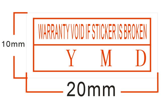 500pcs/lot Warranty sealing label sticker void if seal broken fragile label: I