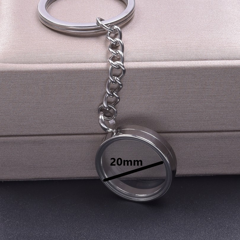 5 teile/los 10-40mm Edelstahl Männer Glas Bild Reliquien Medaillon Anhänger Schlüssel bund DIY Frauen Erinnerung Medaillon Schlüssel Ring Schmuck: Gold