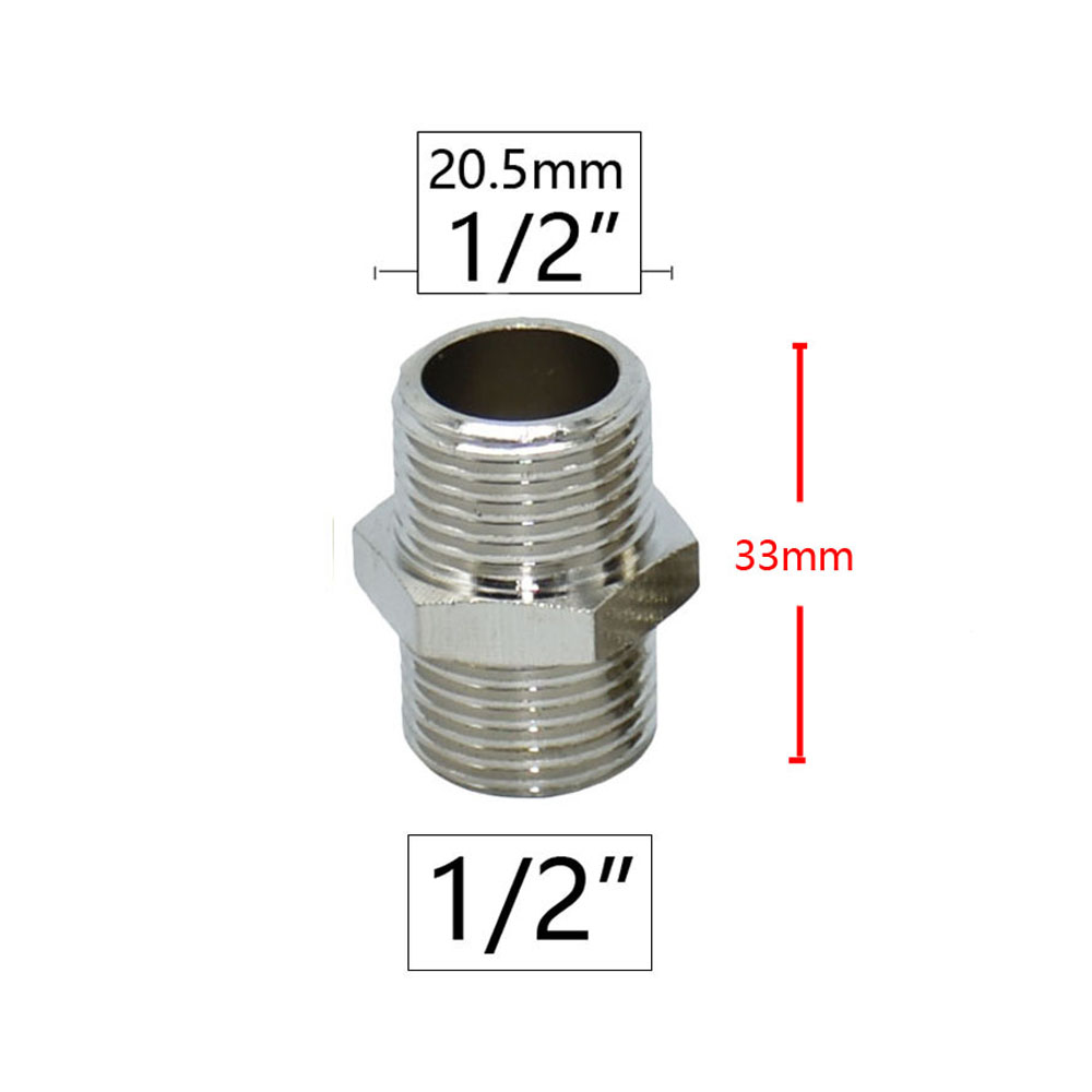 1/2" 3/4 Inch Thread Check Valve Connector Brass Copper Bathroom Water Heater Toilet Connector Coupler One-way Joint Adapter: A