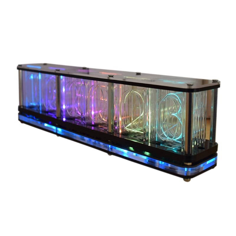 Jäljitellä värillinen rgb hehku putki kello johti musiikki spektri diy sarjat sisustus