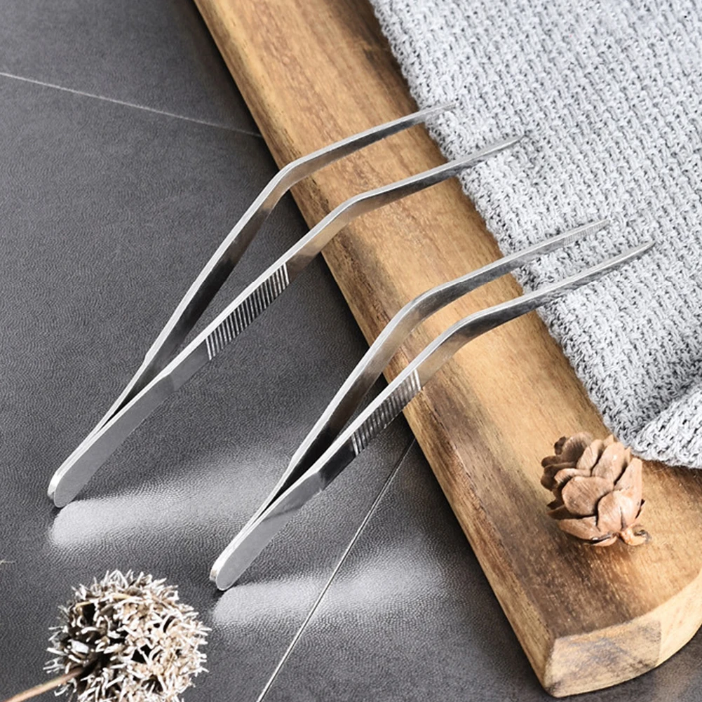 Pinzas de cocina, utensilios de cocina, pinzas para barbacoa, pinzas para alimentos, pinzas para jefe de cocina, portátiles de acero inoxidable para Picnic, barbacoa, cocina