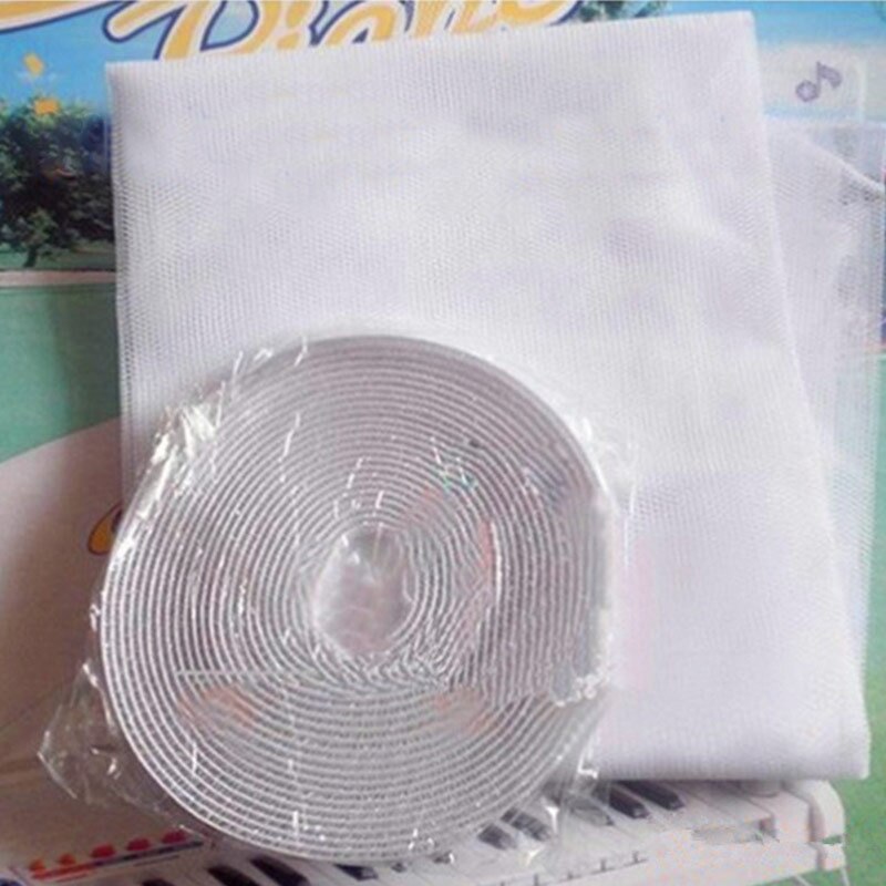 Insect Net Anti-mosquito Fly Mosquito 1.3*1.5m Adhesive Mosquito Screen Dustproof DIY Invisible 1Set Window Net 1.5*2m