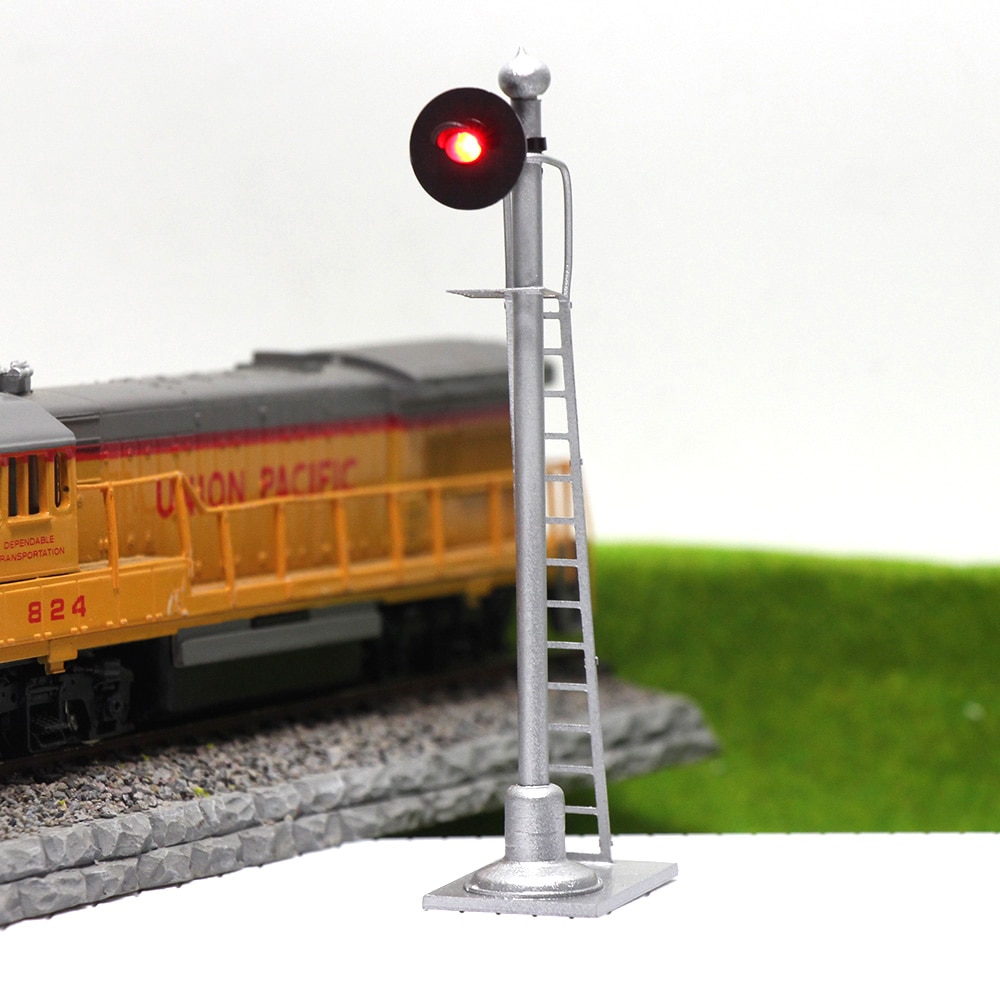 Jtd 873 3 stk model trafiklys singal model jernbanetog signaler 3- lys 2- lys blok signal 1:87 ho skala jernbanemodellering