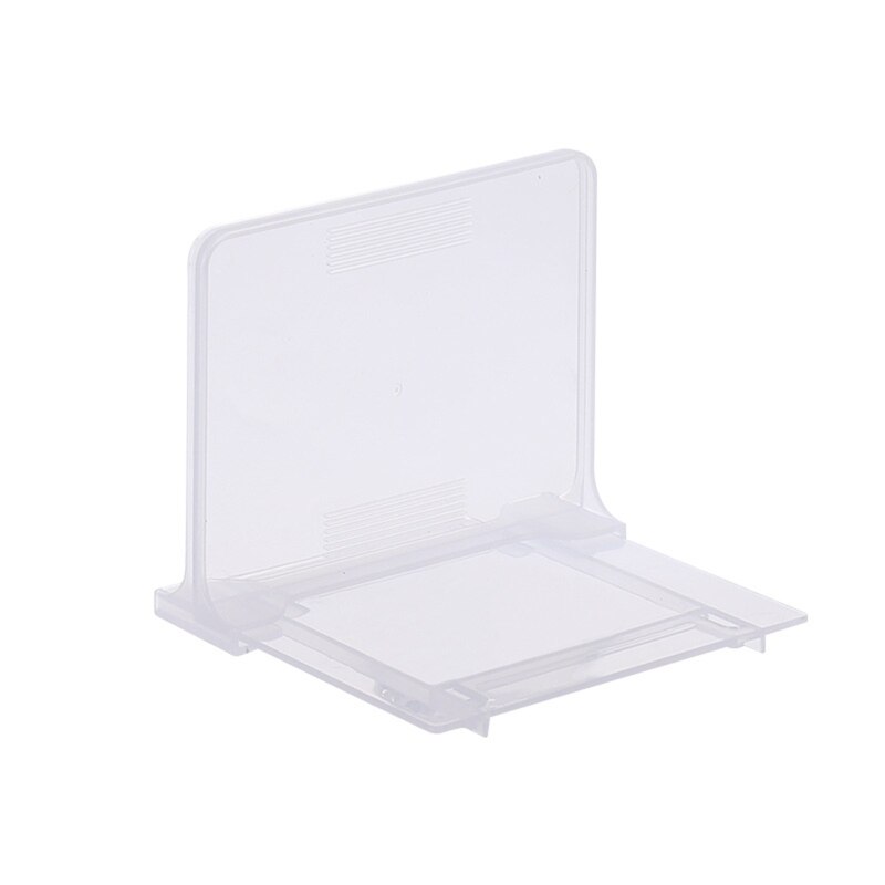 XX9A All-purpose Book Ends Sorter Container Document Organizer Book Stoppers Slim Book Shelf Holder for Girls Women Students: Clear