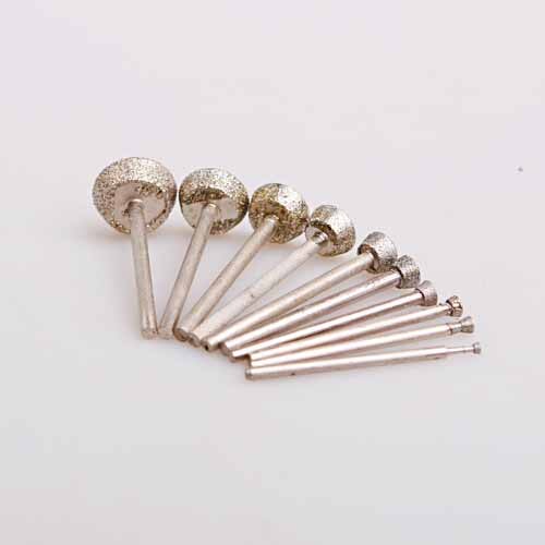 10 stks/set Extra Brede Diamant Slijpschijf 2-16mm Dremel Rotary Gereedschap Carborundum Metalen Steenhouwen Grind gereedschap
