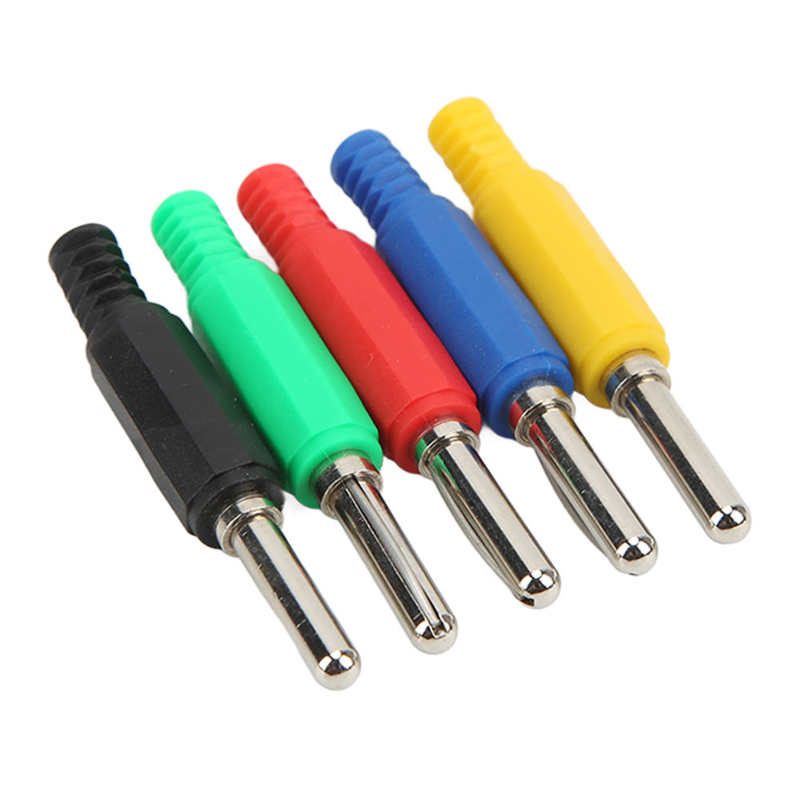 Banana Plug Connector Spring Rod Banana Plug Open for Probe Test Leads