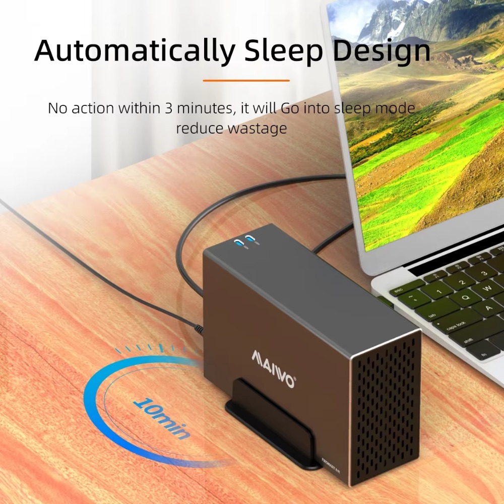 MAIWO 2 Bay HDD Docking Station SATA To USB 3.0 Hard Drive Docking Station for 3.5 Inch Hard Drive Case with 4 RAID Modes Case