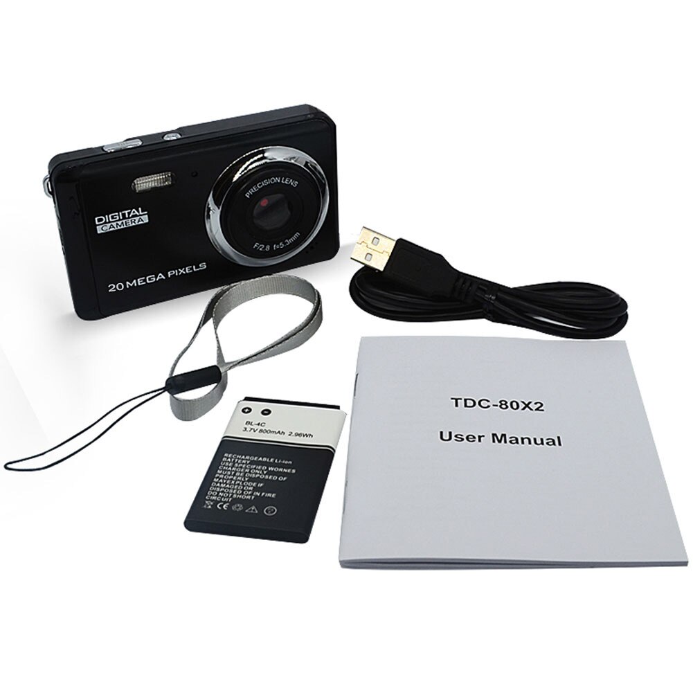 Outdoor Cameras Waterproof Mini Portable Digital Camera For Kids Ultra-high Pixel TDC-80X2