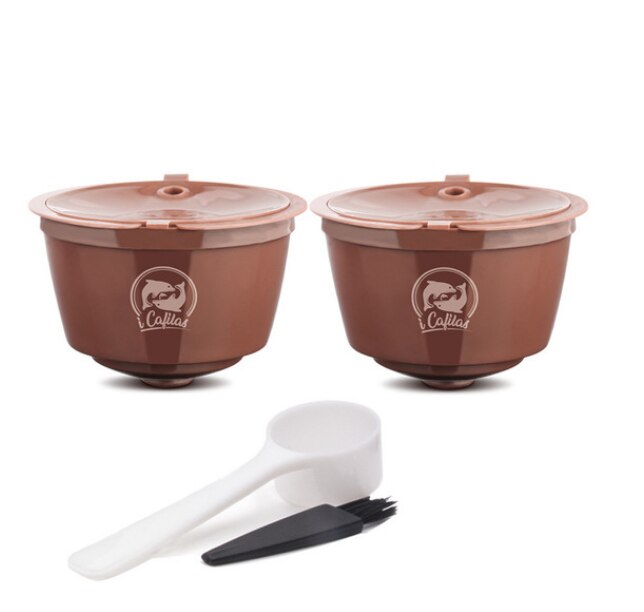Icafilas-filtro de cápsula de café con Crema para Dolce Gusto, cestas reutilizables rellenables para taza de café, actualización de 3. ª para cafetera Dolce Gusto: plum