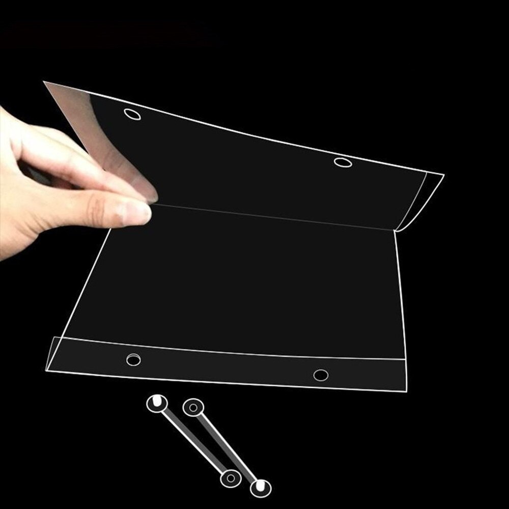 Plastic PVC Price Label Card Envelope Sleeve Cover A4 A5 A6 Clear Hanging Hook Retail Poster 20sets