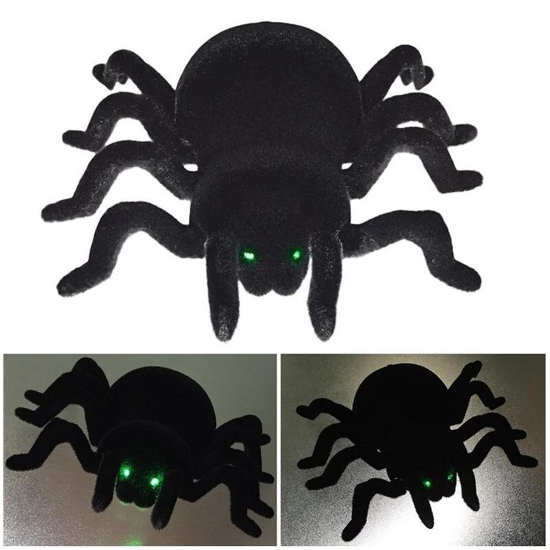 Remote Control Simulation Spider Scary Trick Toy RC Prank Spider Animal Remote Climbing Wall Control Halloween Toy Sp C5X8