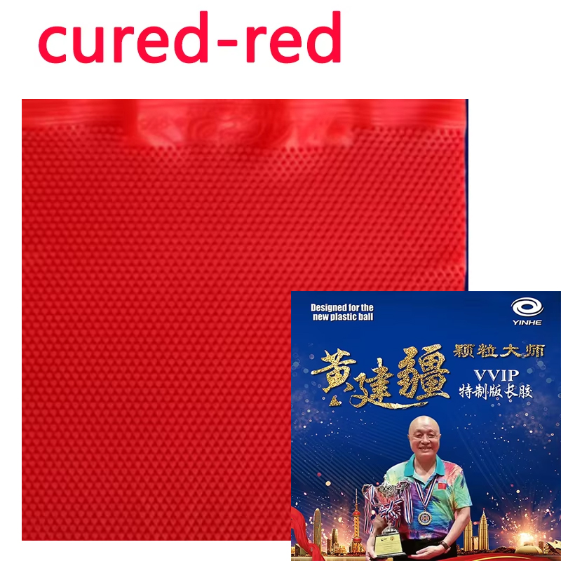 Yinhe master specially designed table tennis rubber, medium particles, long pips, ox-hardened/unhardened, ittf approved for defensive players: Apricot