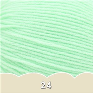 1 bal x 50g DK Baby Wol Garen 4ply Gekamd melk katoen hand breien Haak Garen: 24