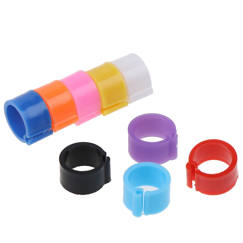 100Pcs Inner Diameter 8mm Pigeon Leg Poultry Dove Tiny Bird Parrot Clip Rings