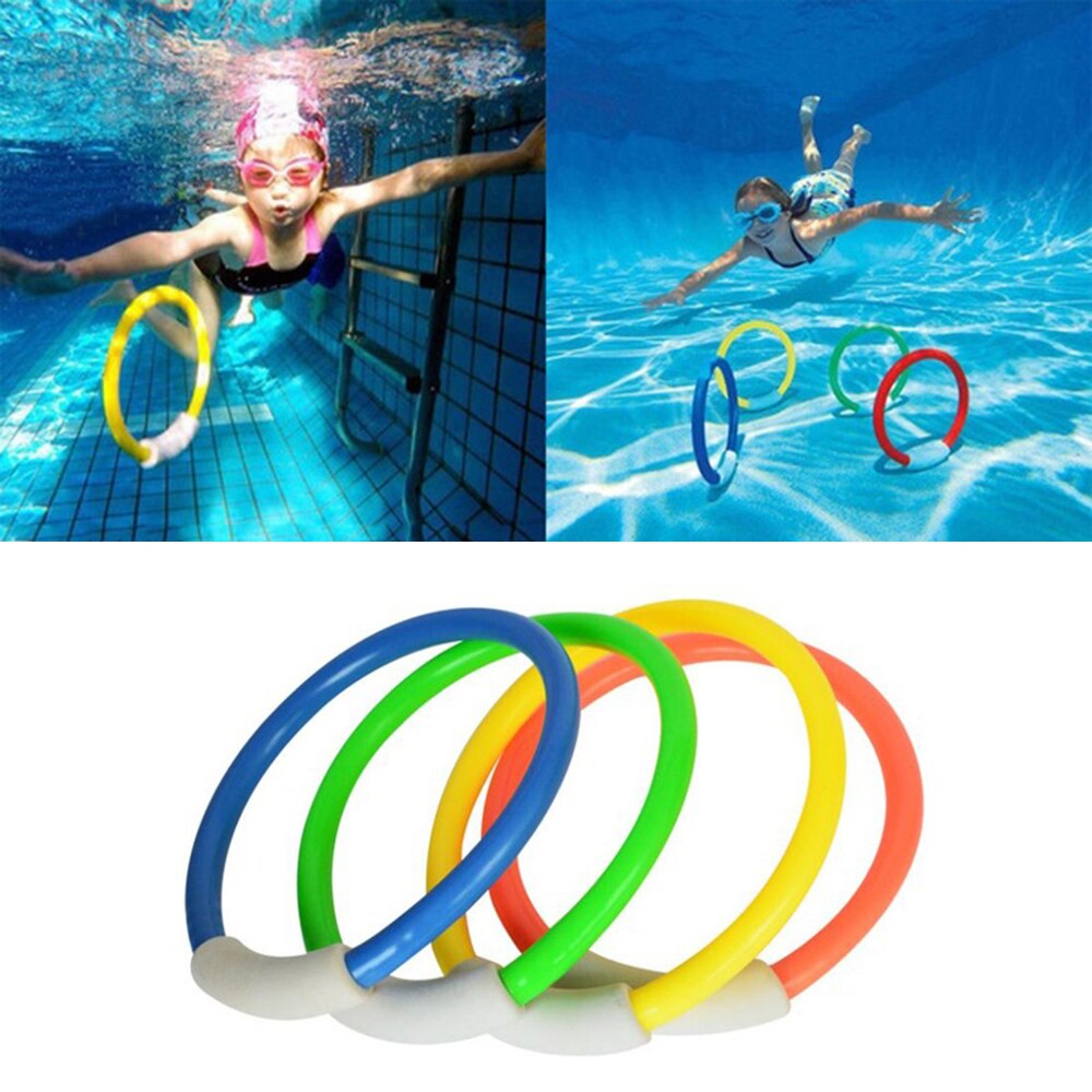 4 Stks/set Zomer Kids Strand Water Spelen Zwemmen Speelgoed Duiken Ring Onderwater Speelgoed Zwembad Accessoires