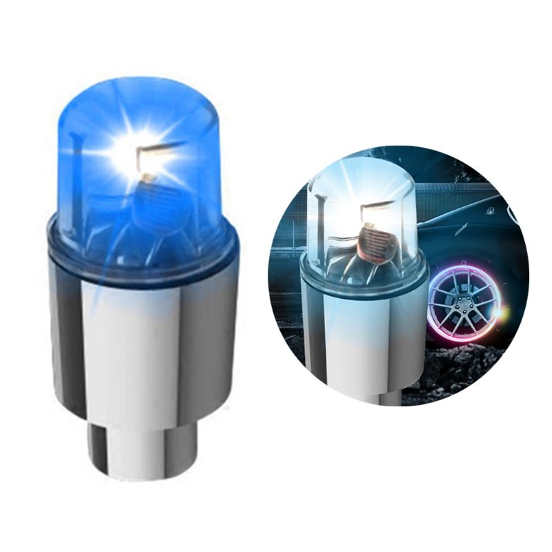 Tapones para vástago de válvula para neumáticos de bicicleta, luz de neón, accesorios para coche, impermeable, LED, Uds.