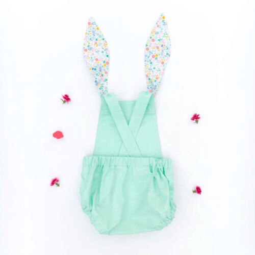 Newborn Baby Girl Boy Rabbit Up Cosutme Sleeveless Bodysuit Outfit Summer Clothes