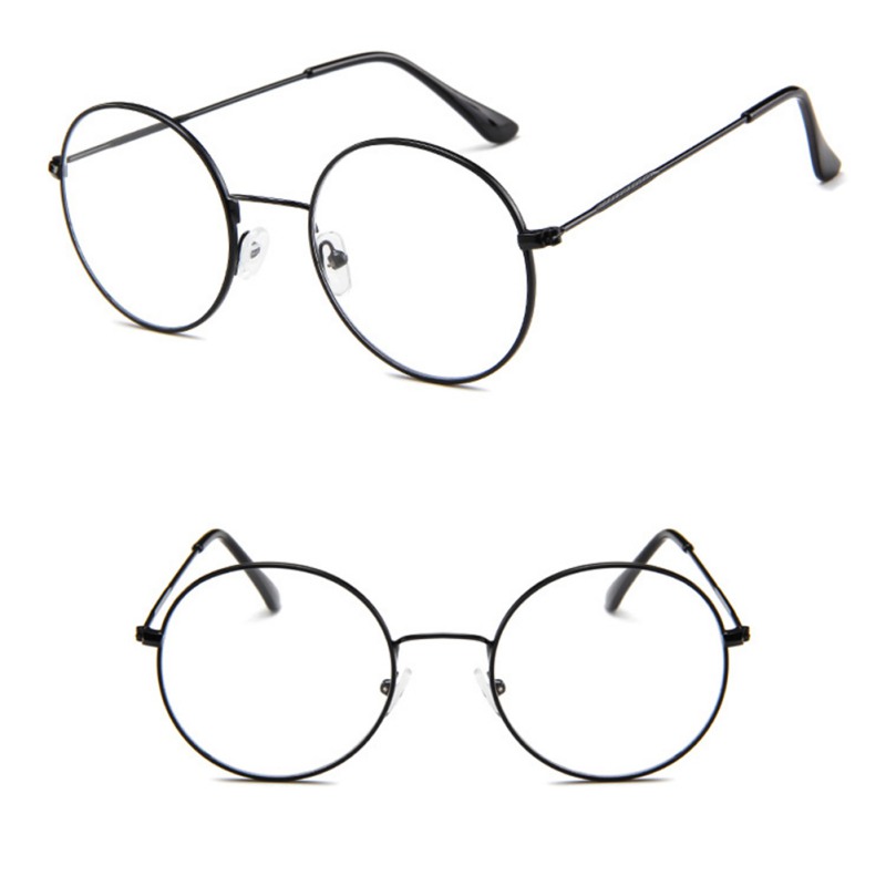 Unisex Korean Style Round Frame Clear Lens Glasses Reading Glass Optical Glasses Quiet Style Glasses