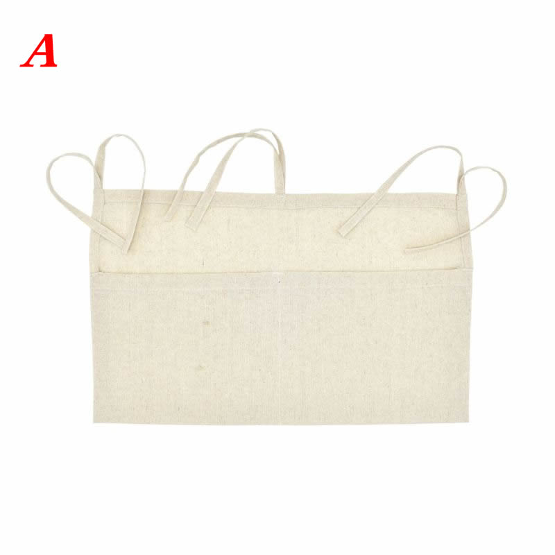 Baby Crib Children's Bed Hanging Bag Portable Waterproof Diapers Bedside Organizer Bed Bumper Cradle bag Bedding Accessories: A