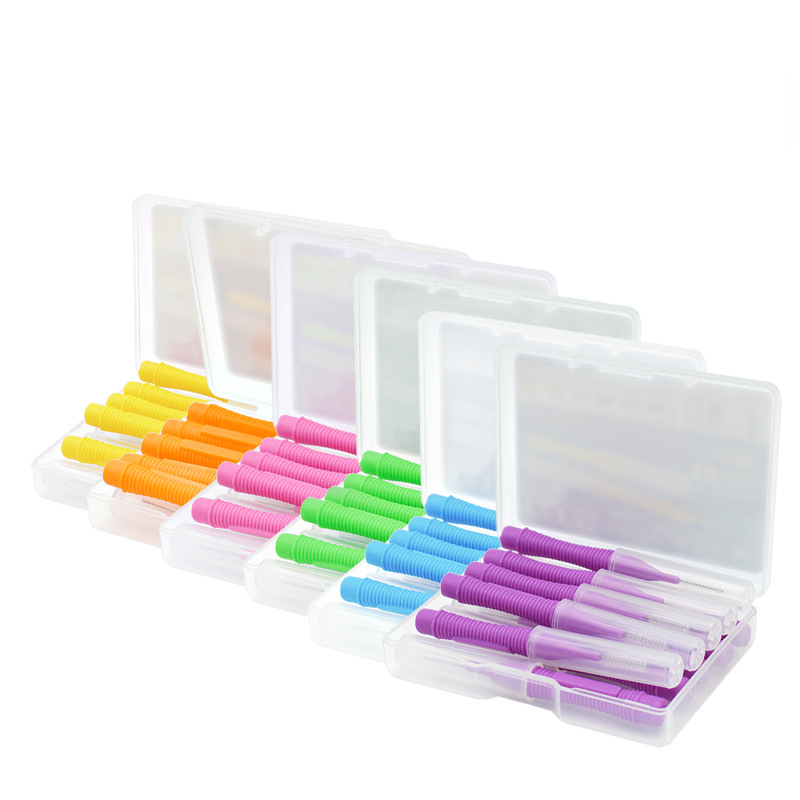 Oral Care Push-Pull Interdental Brushes Orthodontic Wire Toothbrush Imported Caliber 0.4-1.0mm 10pcs/box Brushes