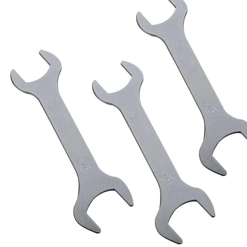Llave fina de doble cabeza para mantenimiento de coche, herramientas manuales de Hardware, extremo abierto, 8, 10, 12, 13, 14, 15, 19, 22, 24 mm