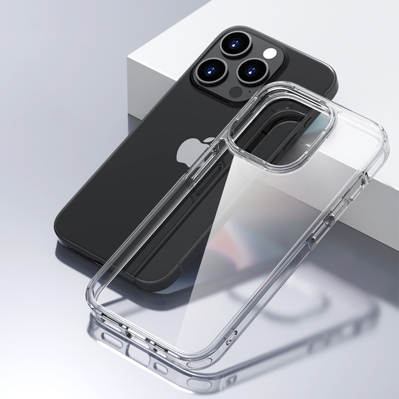 Luxe Hybride Schokbestendig Case Voor iPhone 16 15 14 13 12 11 Pro Max Plus Mini Hard Cover Clear siliconen Soft Shell Dunne Slanke