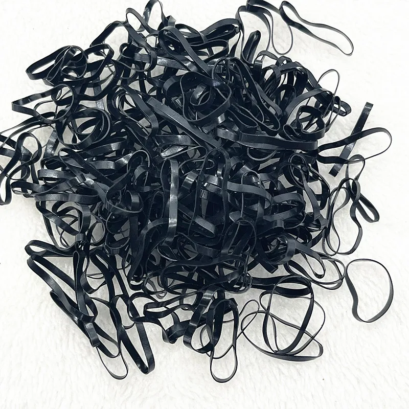 200pcs--1000pcs Colourful Rubber Ring Disposable Elastic Hair Bands Ponytail Holder Rubber Band Scrunchies Kids Hair Accessories: Antique Brass / 40mm