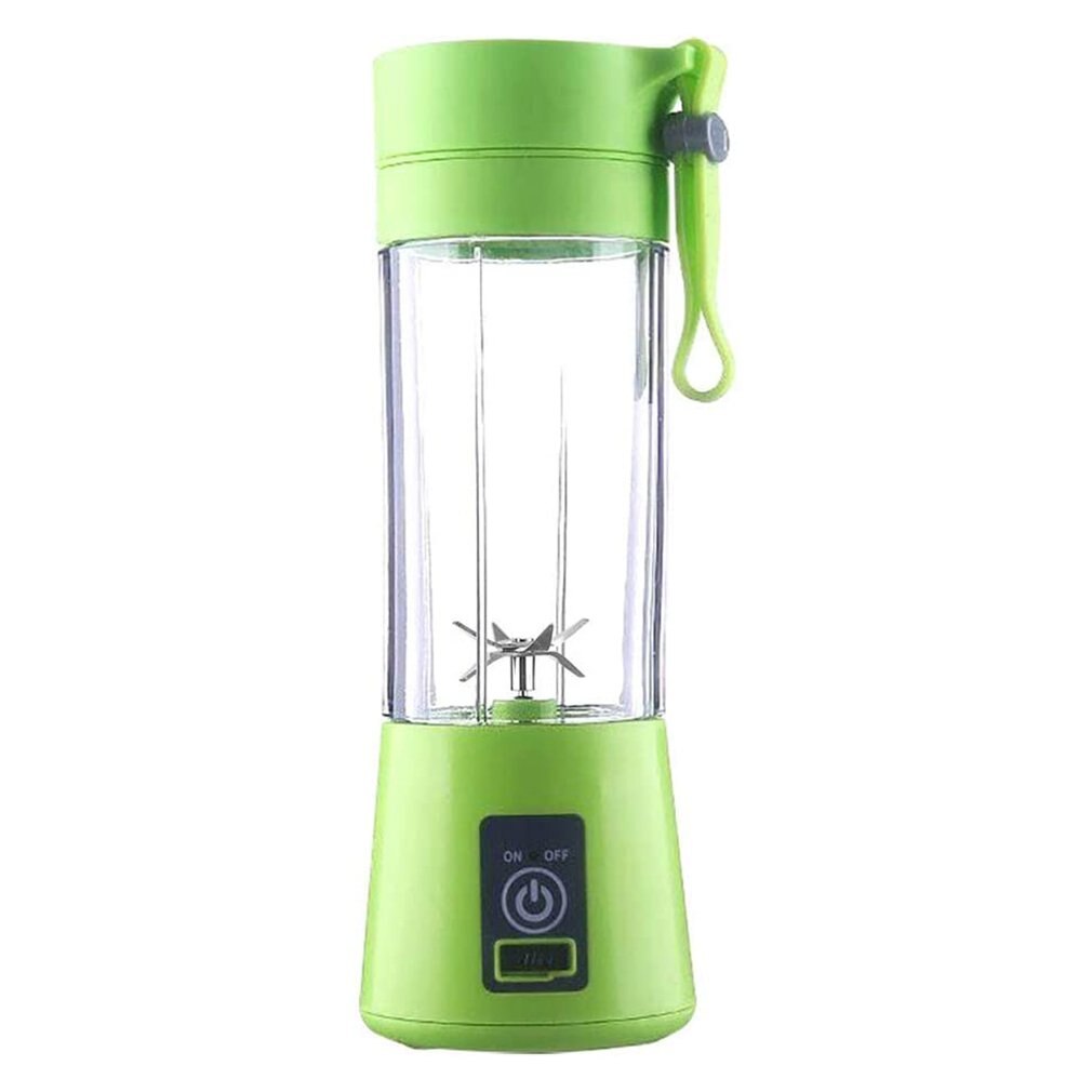 Portable Mixer USB Electric Fruit Juicer Handheld Smoothie Maker Blender Stirring Rechargeable Mini Food Processor Juice Cup: Green