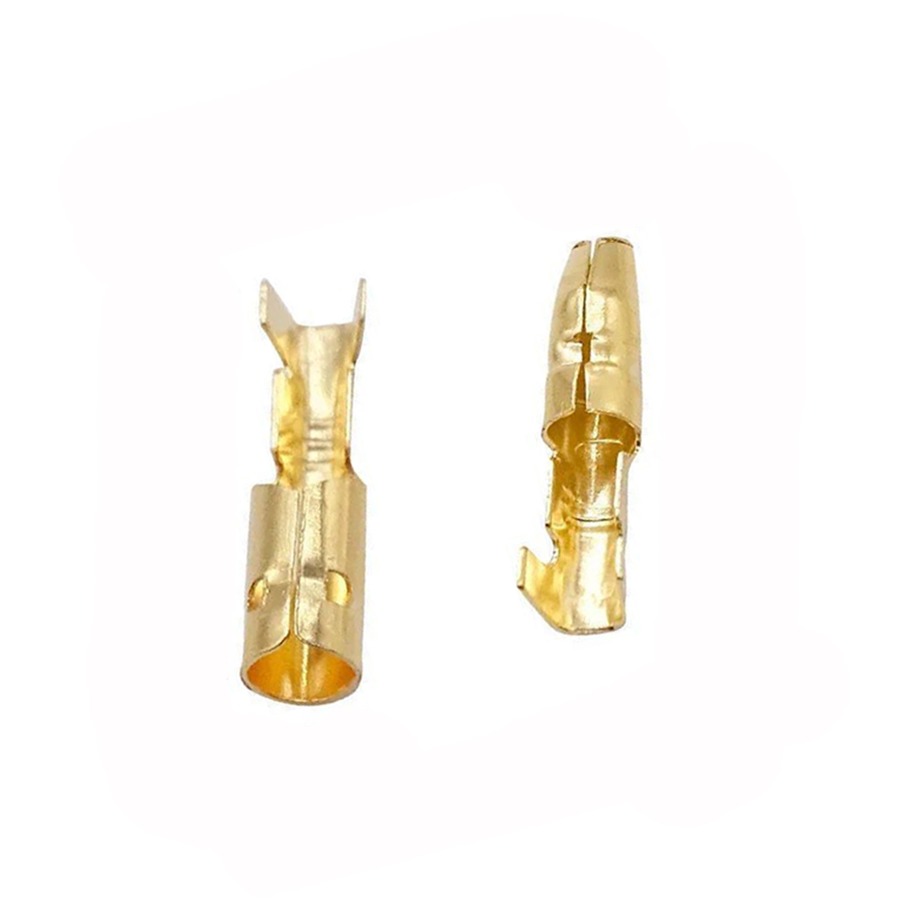 50 100Set 400Pcs 4.0 Bullet Terminal Car Electrical Wire Connector Diameter 4mm Pin Set Female + Male + Case Cold Press Terminal