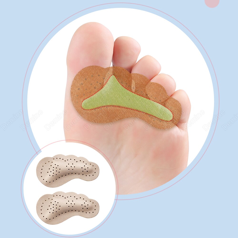Almohadillas para el antepié para mujer, sandalias, accesorios de tacones altos, antideslizantes, plantillas de Gel de pegatinas, almohadillas para los pies, 3 pares