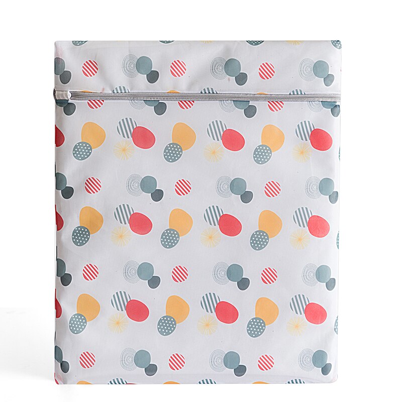 Stippenprint rits mesh waszak polyester waszak voor ondergoed sokken wasmachine zakje kleding bh-zakken: 5060cm