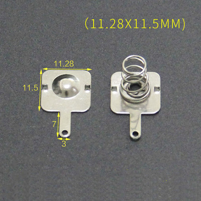 YYT 20 piezas metralla de batería AA 11*13MM/13,5 MM/29MM caja de batería resorte positivo y negativo unipolar 0,3 MM hierro + niquelado: Lavanda